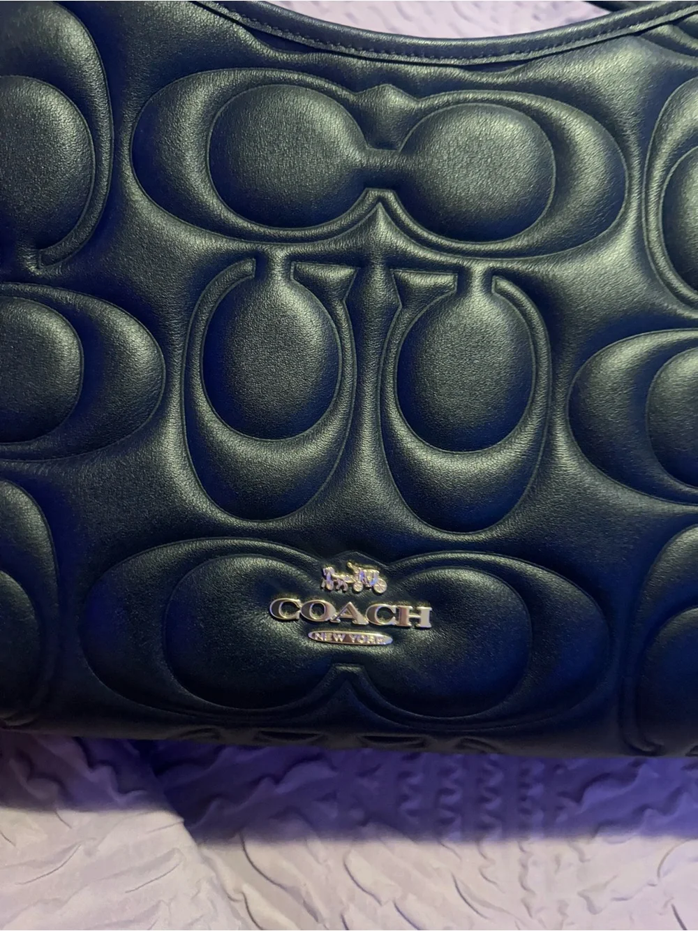 Coach Laurel Black Signature leather CZ178 BEAUTIFUL 😍 - Picture 2 of 8